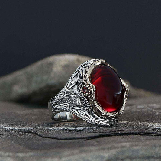 Chevalière Homme en Argent 925 – Modèle Chaîne Royale & Zircon Étincelant - BIJOUNOUR
